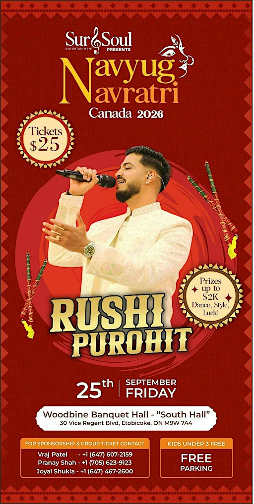 Navyug Navratri Festival 2026 with Rushi Purohit - September 25, 2026