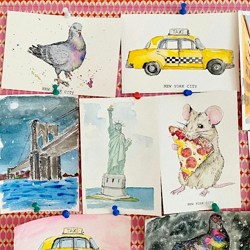 DROP-IN WORKSHOP: Watercolor Postcards