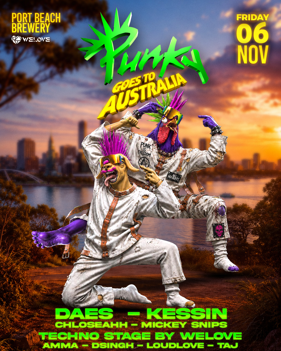PUNKY GOES TO AUSTRALIA