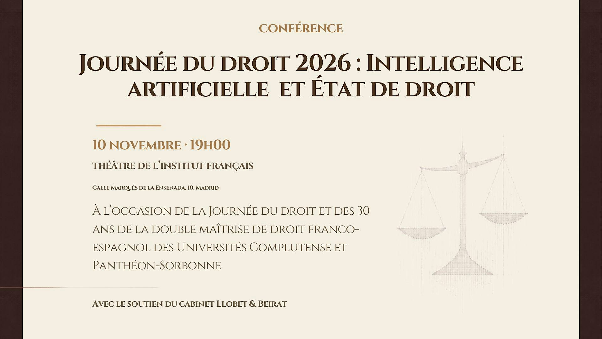 Journée du droit 2026 - Jornada del derecho 2026