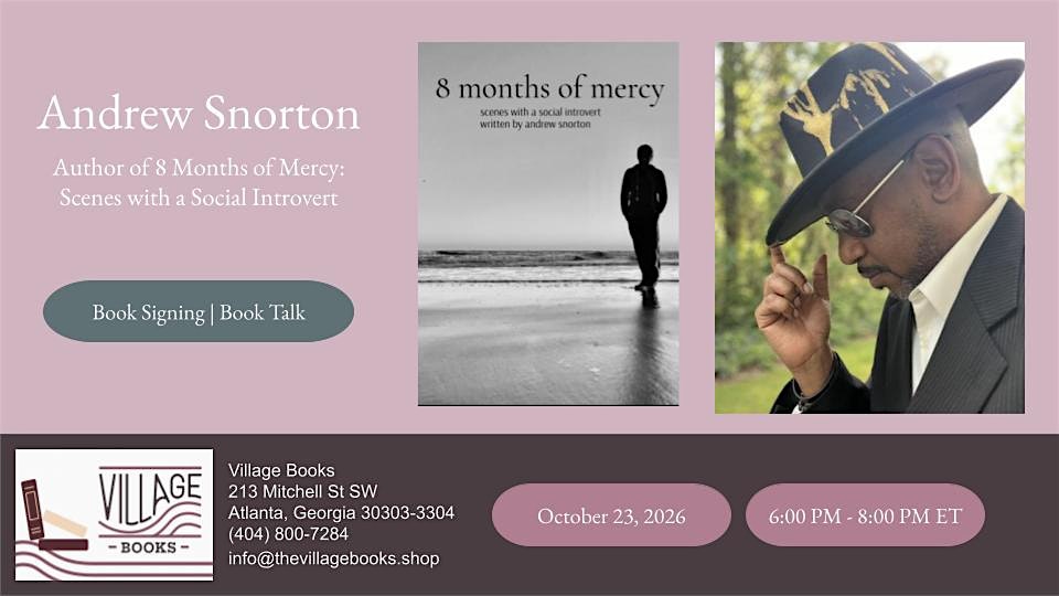 Book Signing and Talk with Andrew Snorton