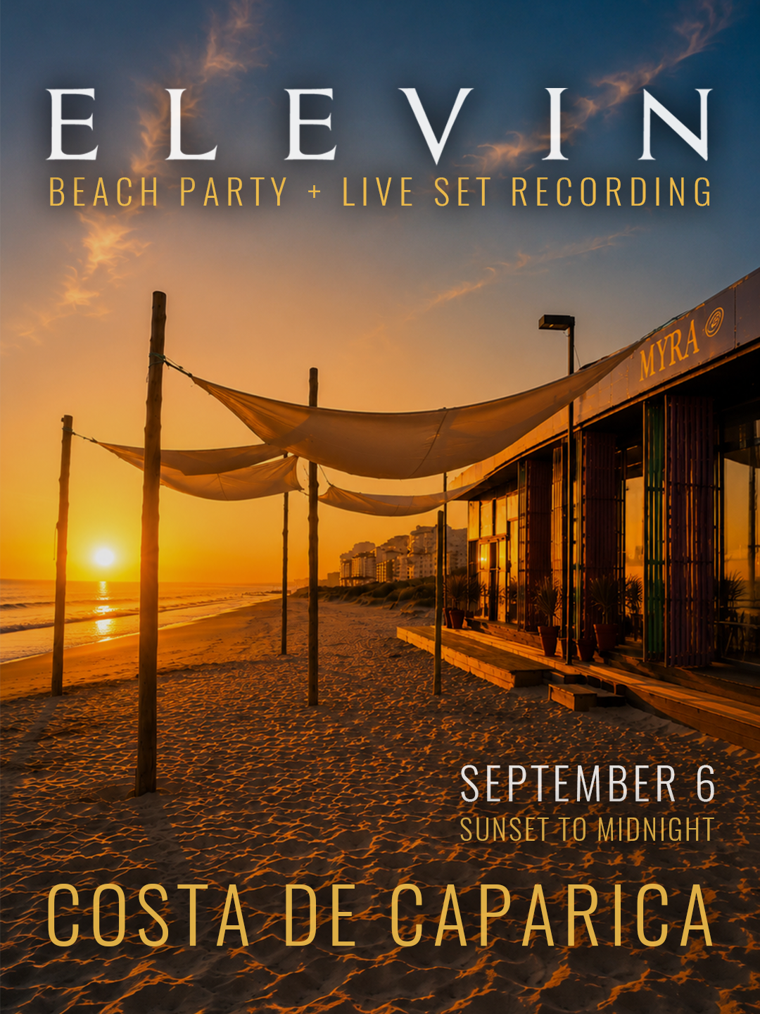 ELEVIN Beach Party + Live Set Recording At Costa De Caparica