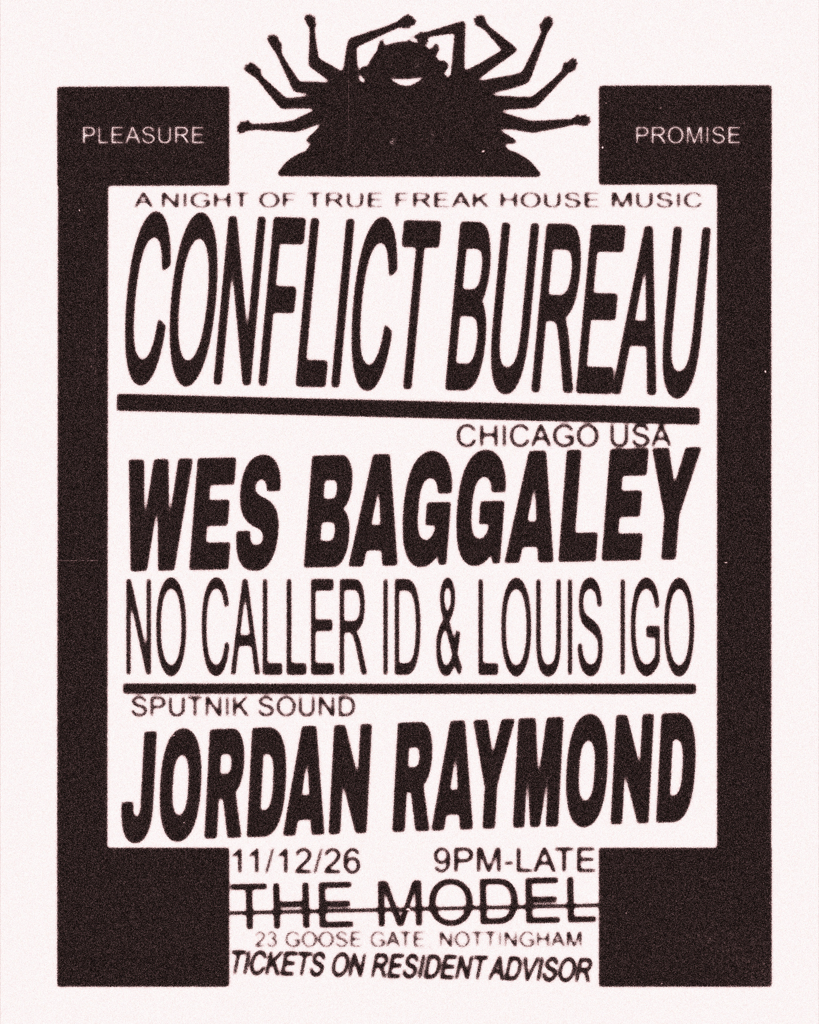 Pleasure Promise Records presents: CONFLICT BUREAU