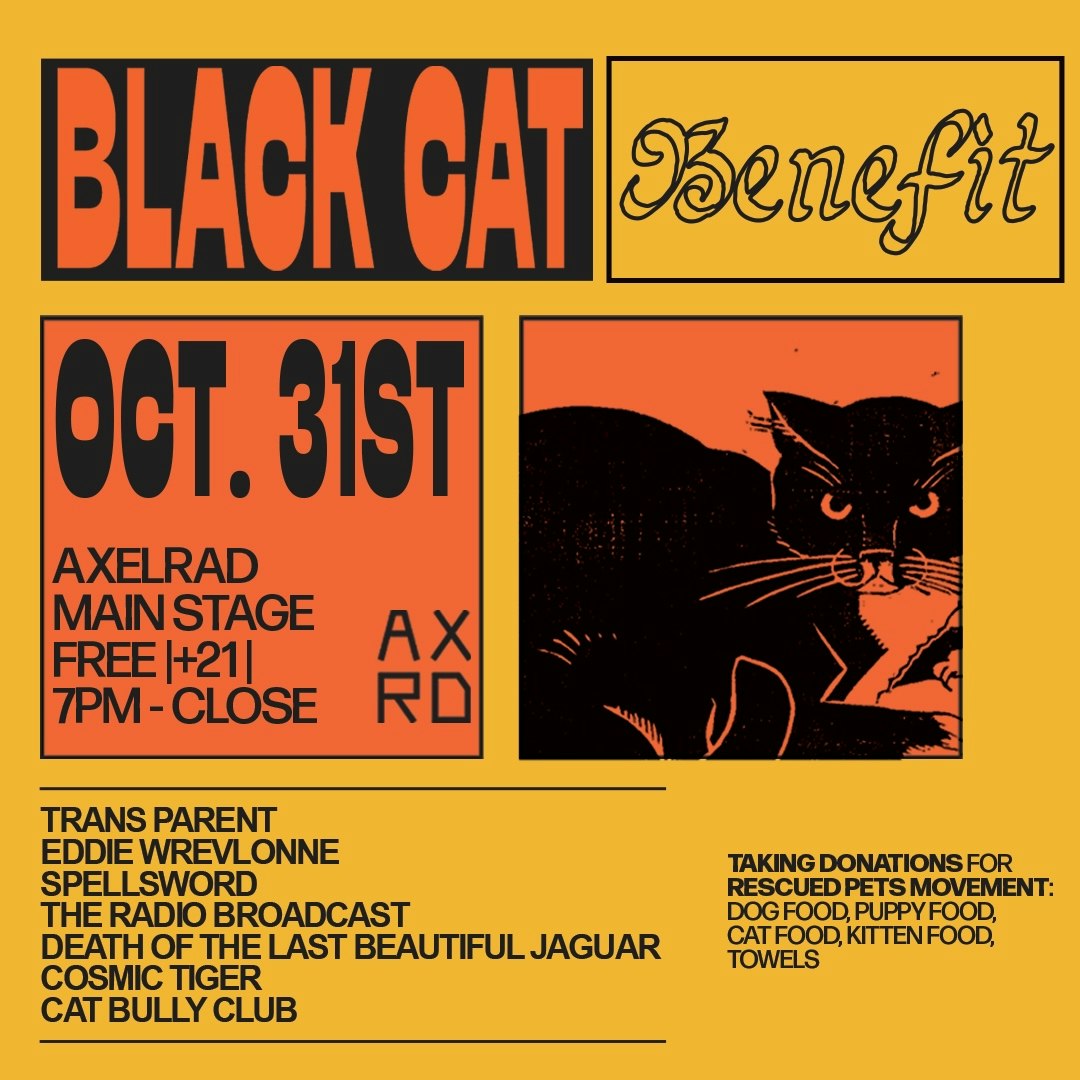 Black Cat Benefit Concert | FREE | 7 BANDS