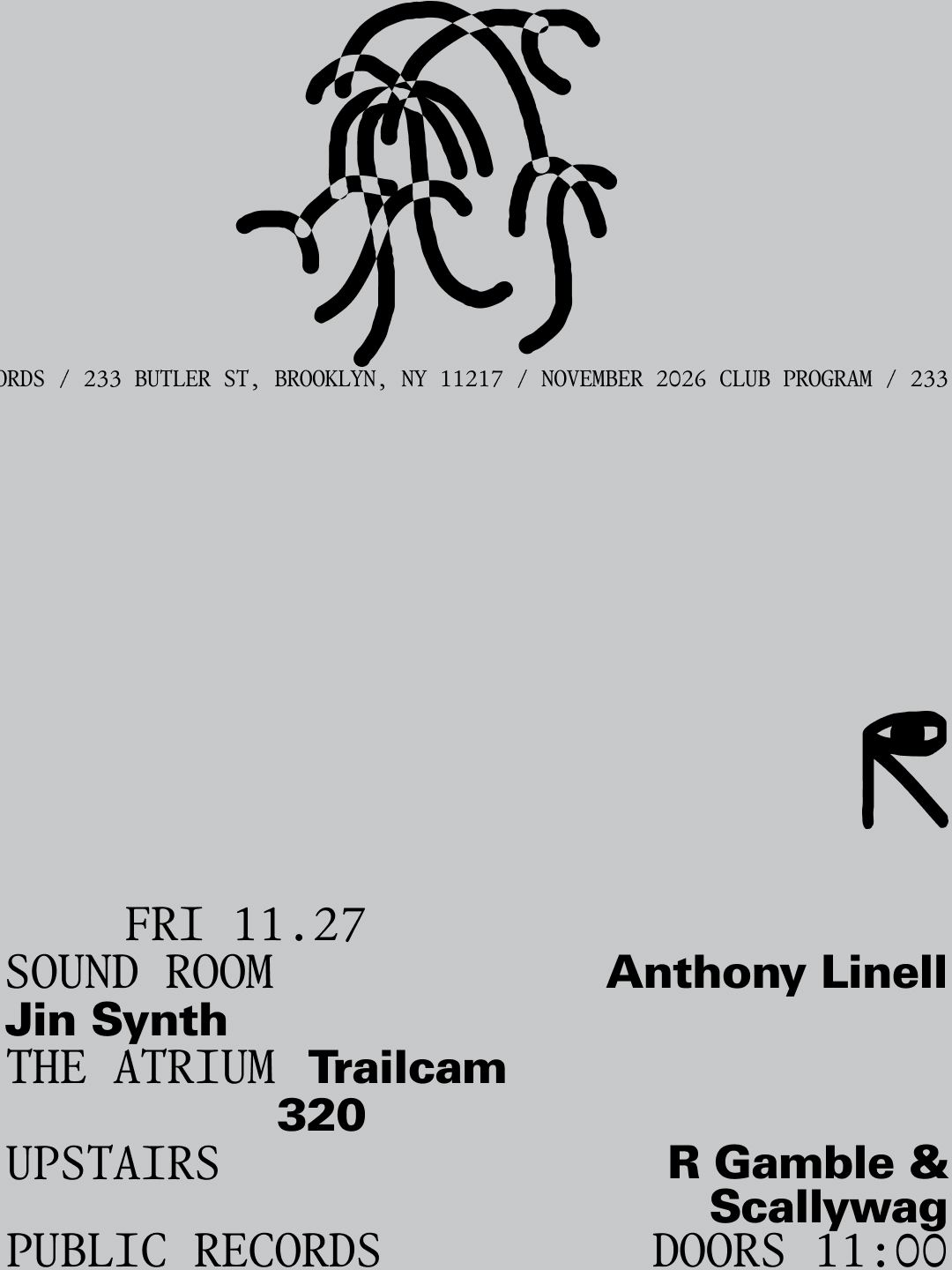 Anthony Linnell, Jin Synth / Trailcam, 320 / R Gamble & Scallywag