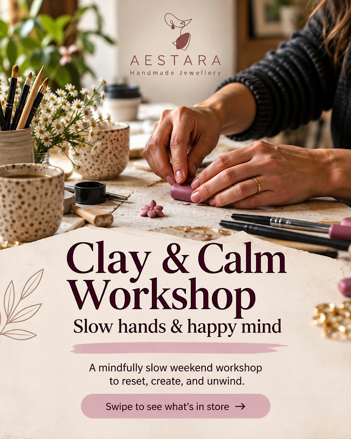 Clay & Calm Jewelry Workshop