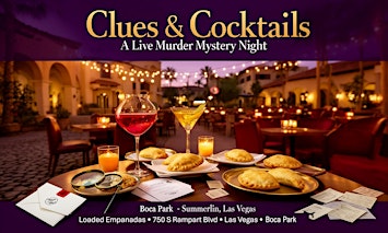 Clues & Cocktails - A Live Murder Mystery Night