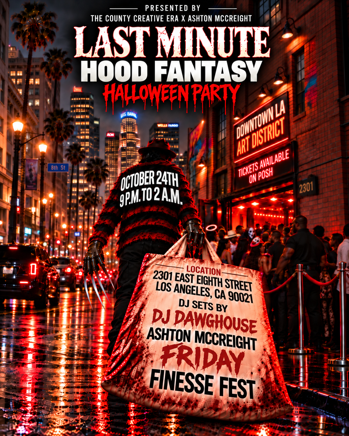 LAST MINUTE HOOD FANTASY HALLOWEEN PARTY!