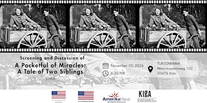 Screening & Discussion: "A Pocketful of Miracles - A Tale of Two Siblings"