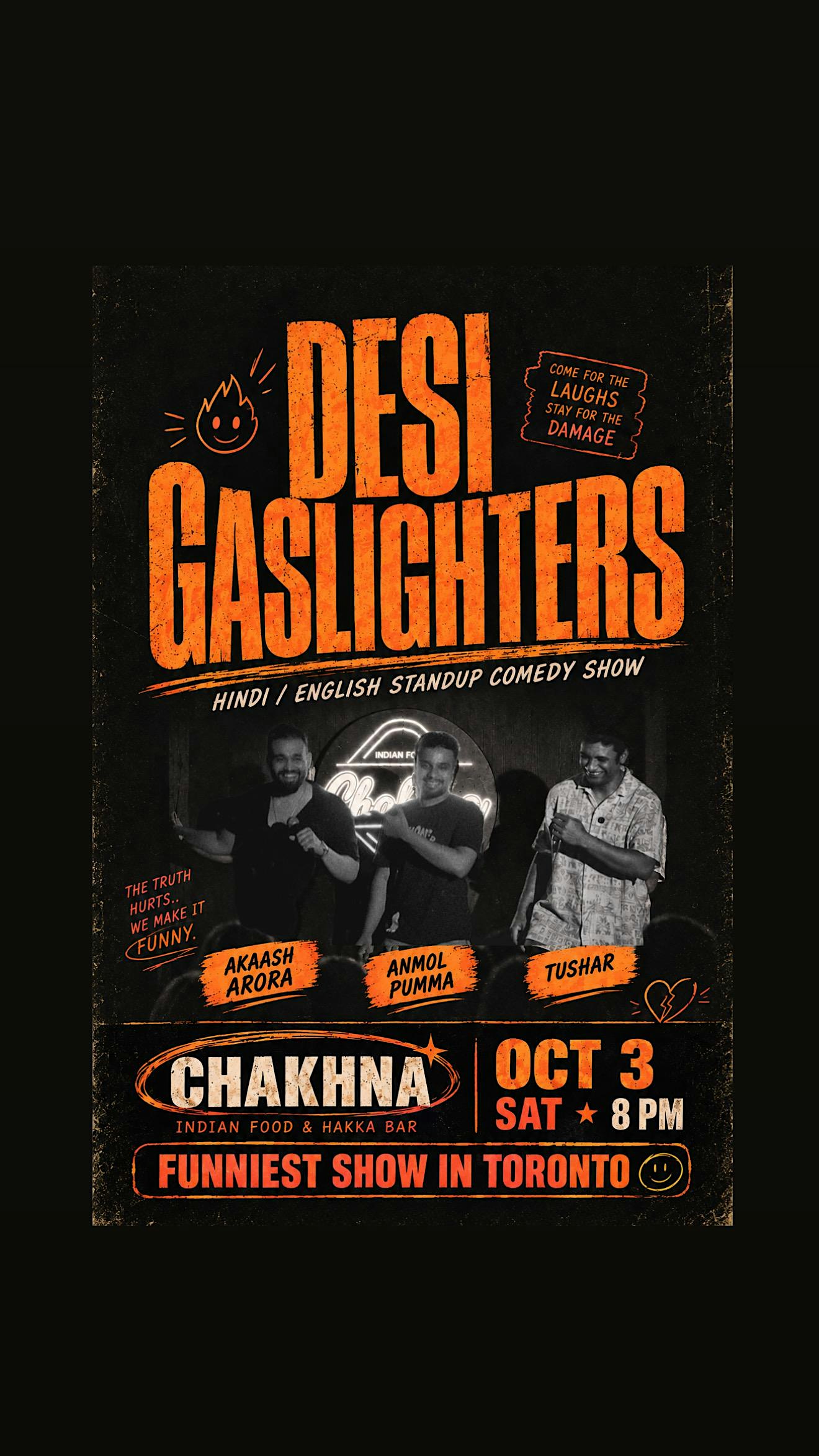 Desi Gaslighters- A Hindi/English Stand Up Comedy Show