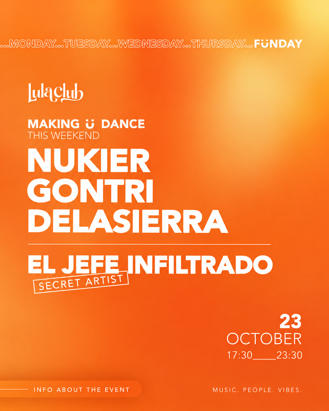 FÜNDAY: DAYTIME CLUBBING at LULA / FREE ENTRY