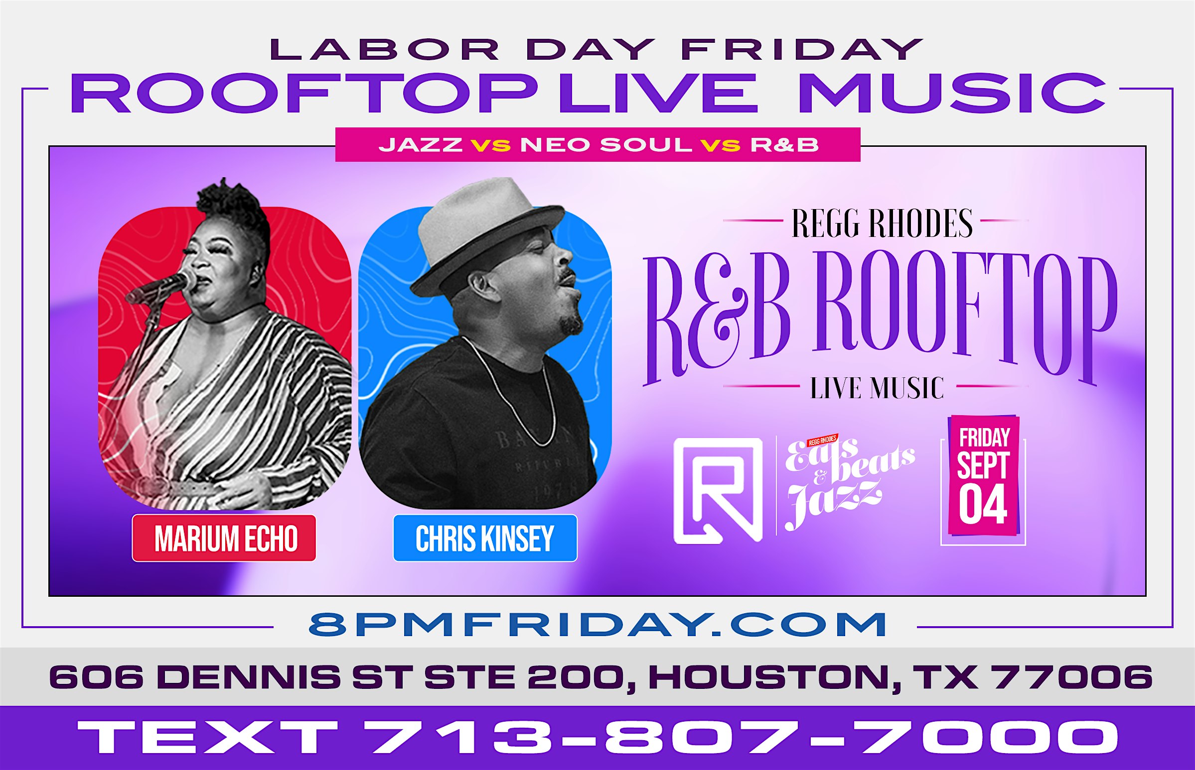 LABOR DAY FIRST FRIDAY ROOFTOP R&B LIVE MUSIC NIGHT
