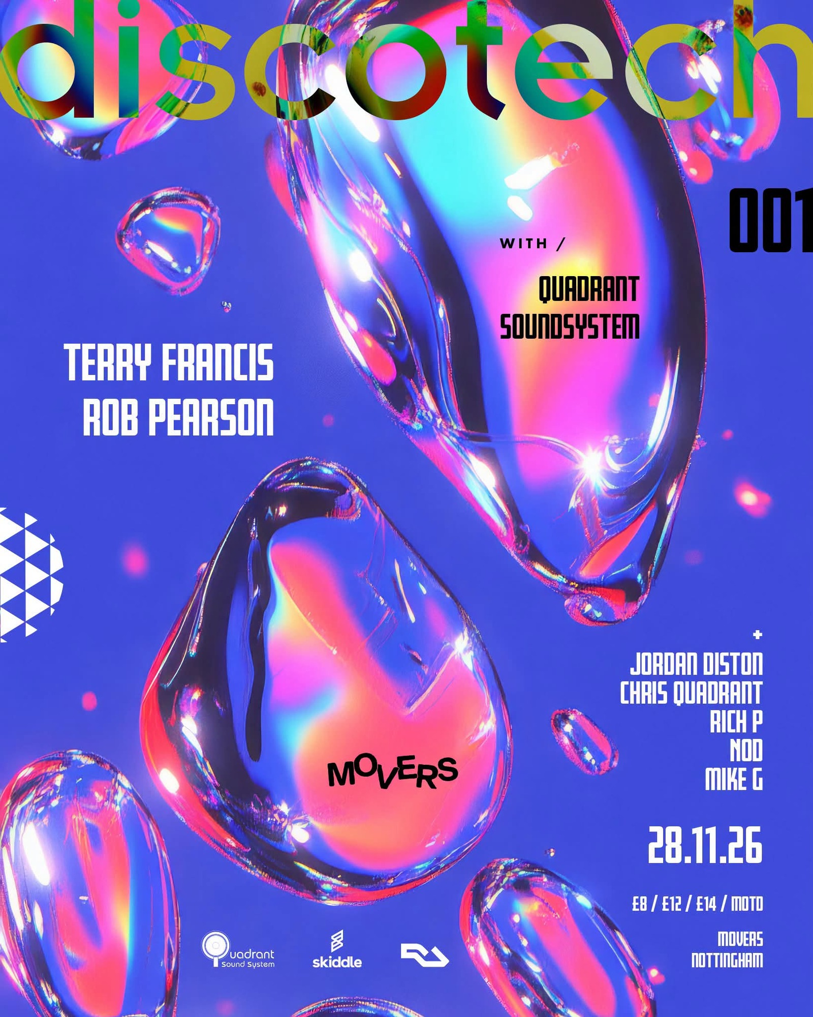 discotech x Quadrant: Terry Francis, Rob Pearson + more