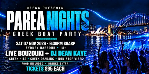PAREA NIGHTS — Greek Boat Party | OEEGA Boat Party