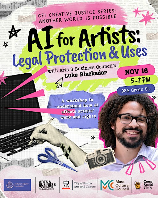 AI for Artists: Legal Protection & Uses - CEI Creative Justice Series