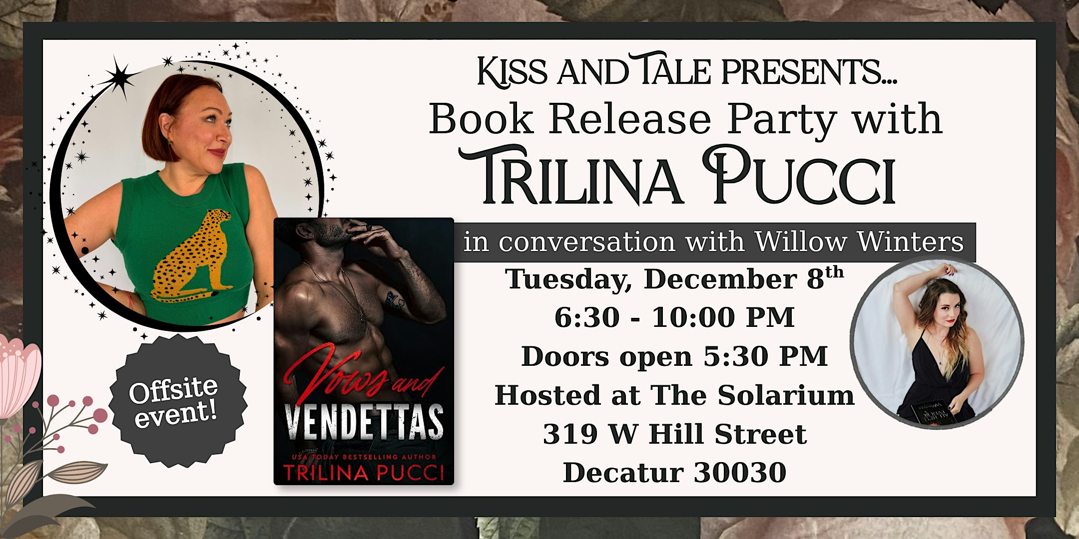 Book Release Party with Trilina Pucci
