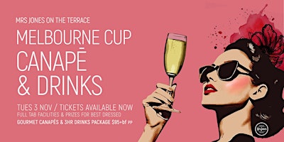 Mrs Jones Cup Canapé & Drinks on the Terrace