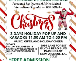New Orleans East Jingle on the Boulevard Holiday pop up