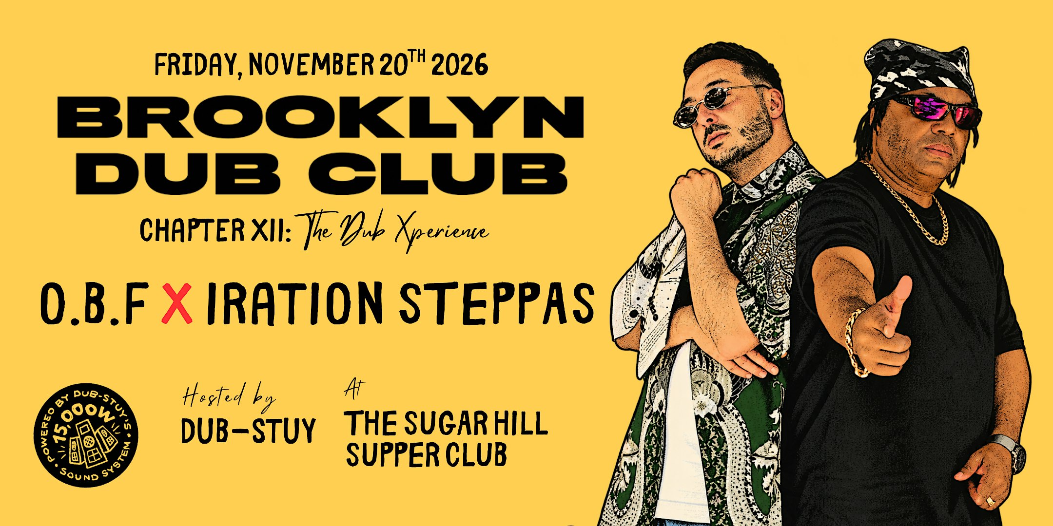 Brooklyn Dub Club XII: OBF x Iration Steppas