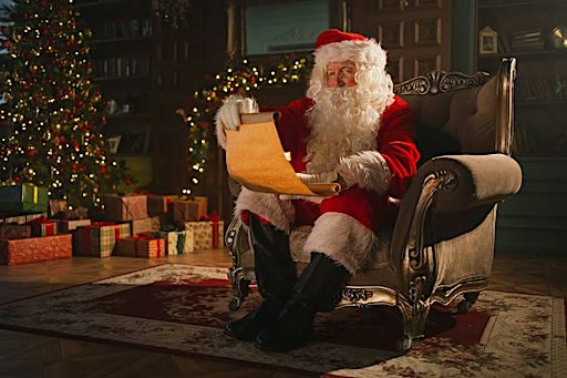 Story time with Santa