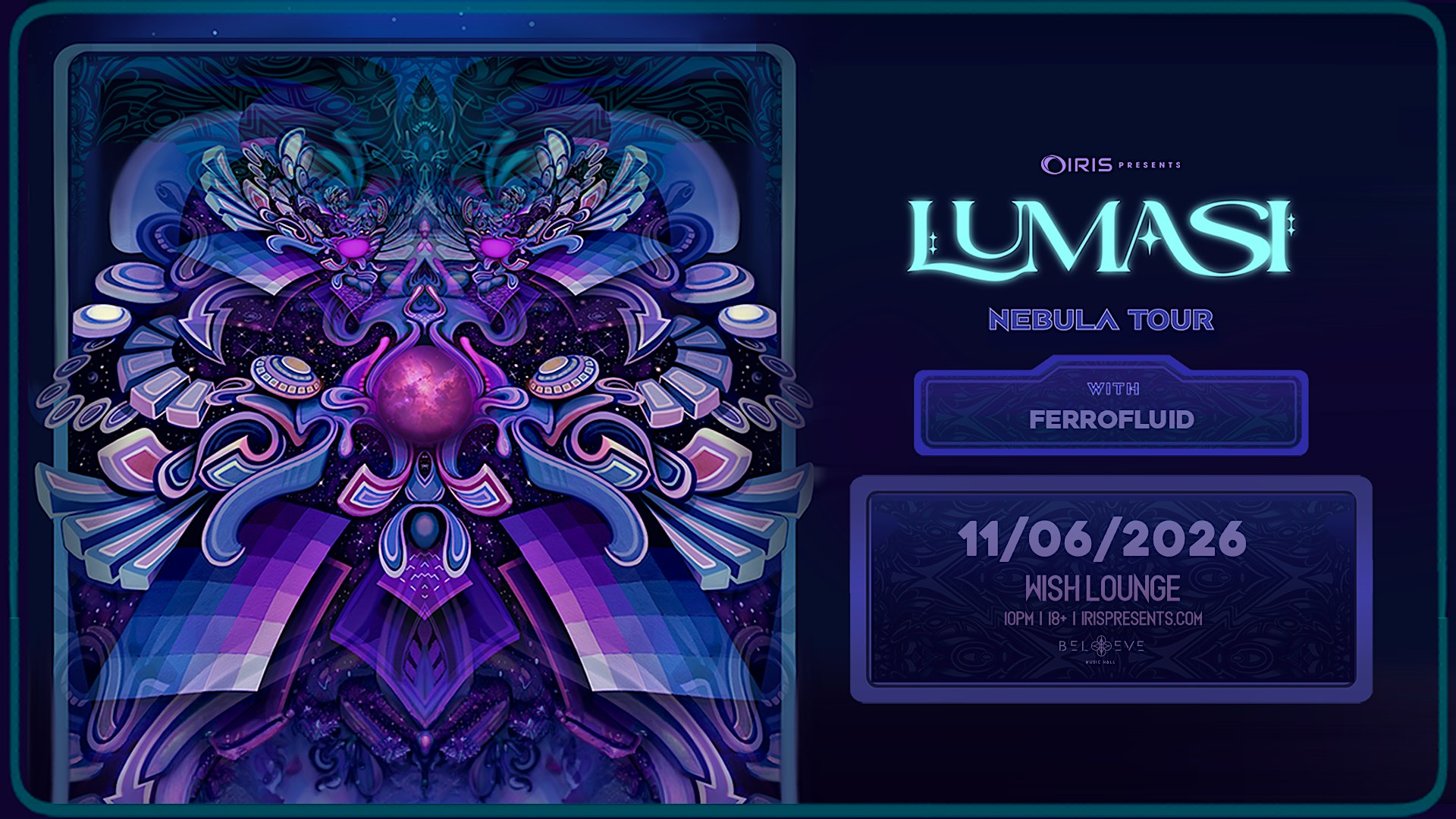 Iris Presents: Lumasi @ Wish Lounge | Fri, Nov 6th!