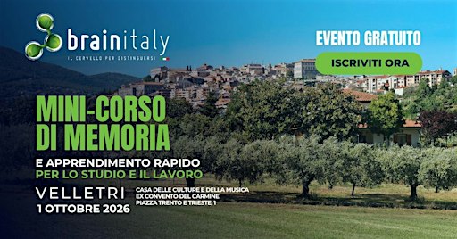 MINI CORSO DI MEMORIA - VELLETRI