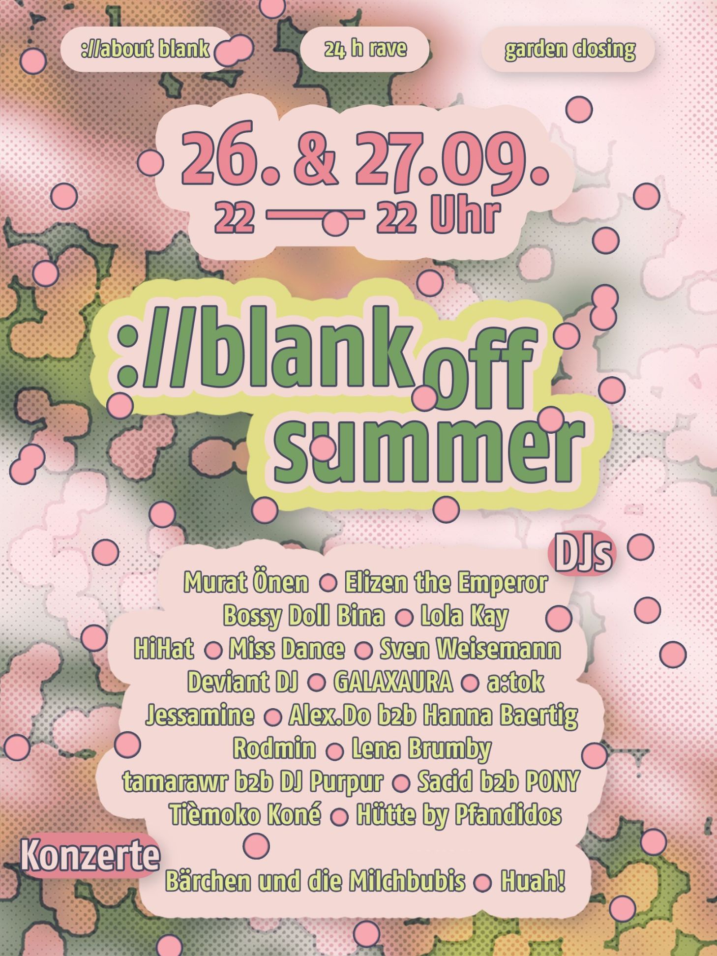 ://blank off summer - garden closing 2026