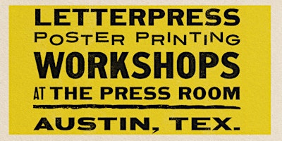 Letterpress Poster Printing Workshop