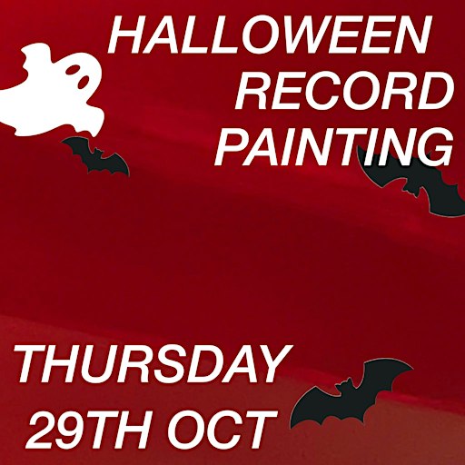 INK x ToBeFrank Halloween Record Painting