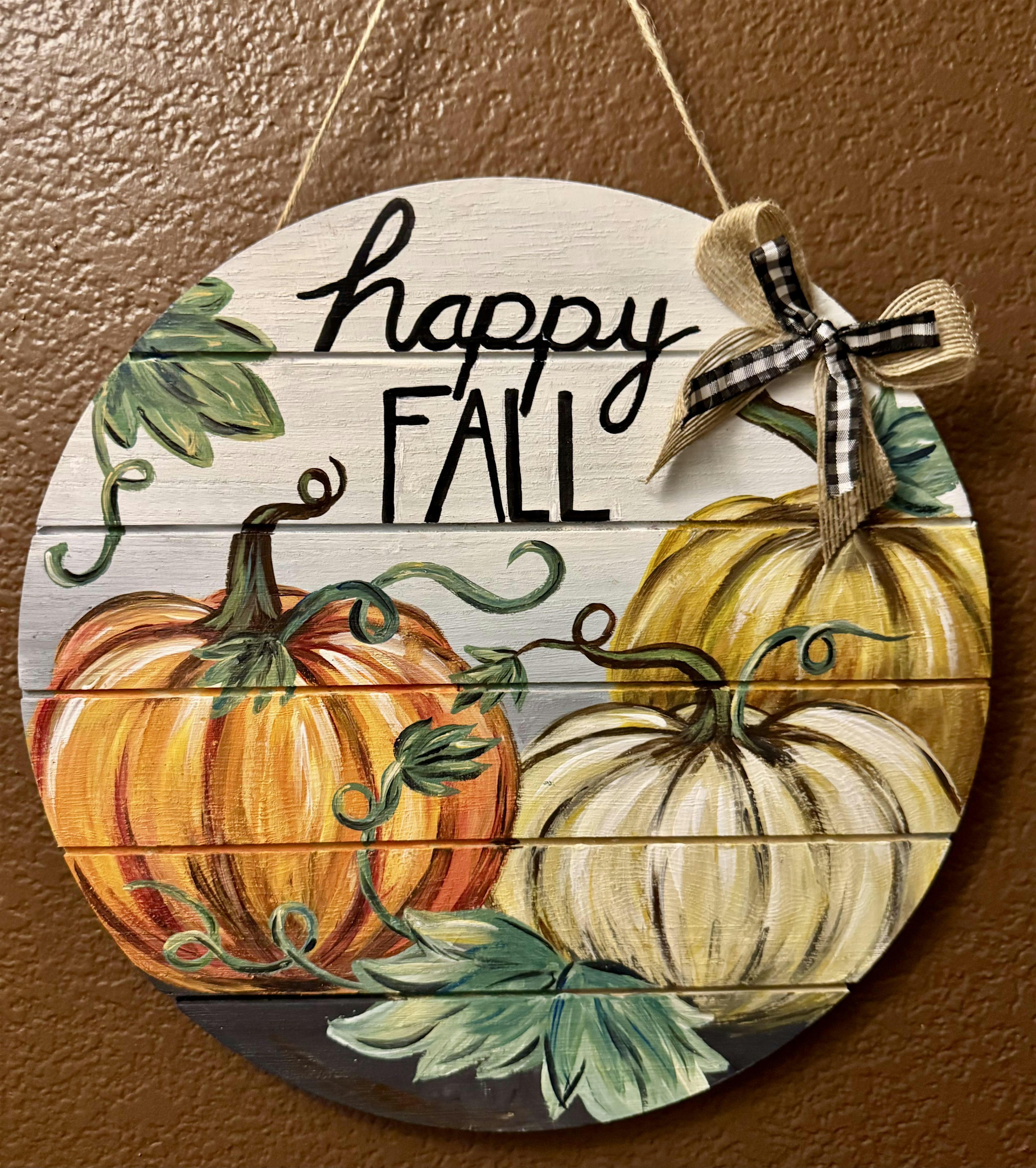 Happy Fall Wood Sign Painting at ViewHouse Littleton