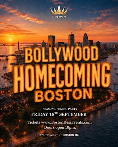 BOLLYWOOD HOMECOMING BOSTON: Season Opening Party @ CROWN