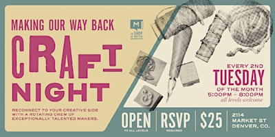 Making Our Way Back Craft Night