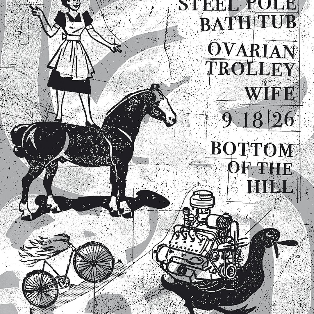 Steel Pole Bath Tub ~ Ovarian Trolley ~ Wife