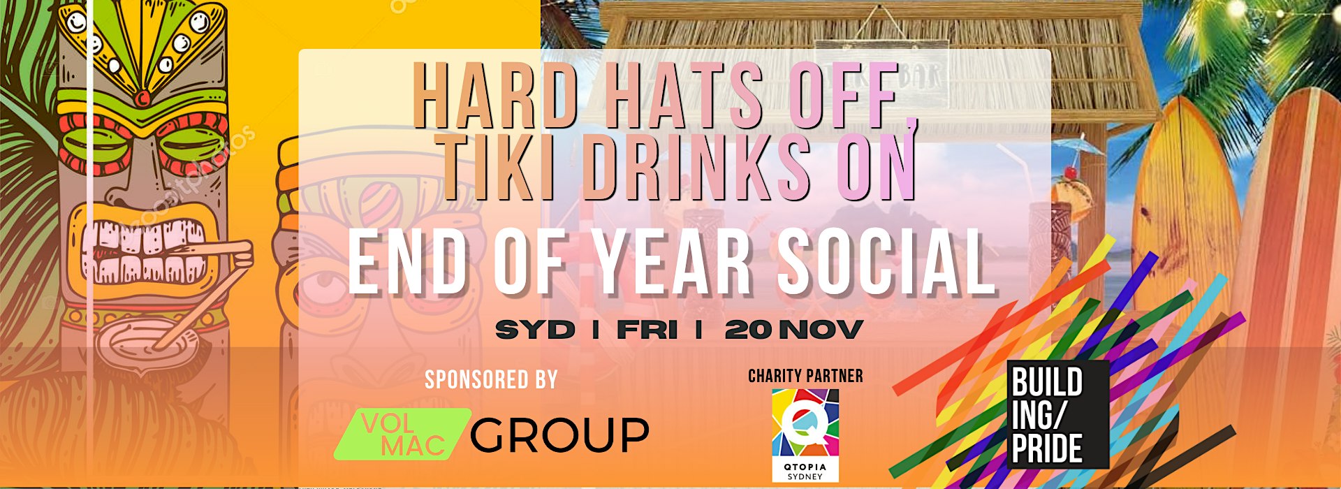 SYD End of Year Social: BuildingPride Tiki Drinks by Volmac Group