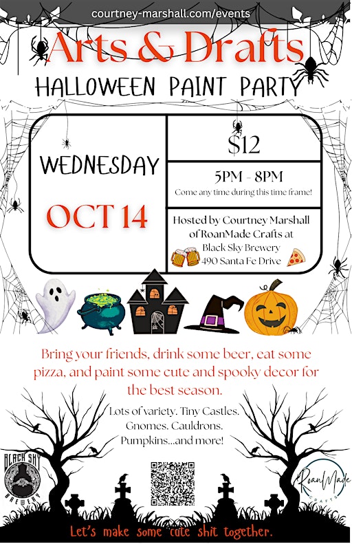 Arts&Drafts - Halloween Paint Party @ Black Sky Brewery