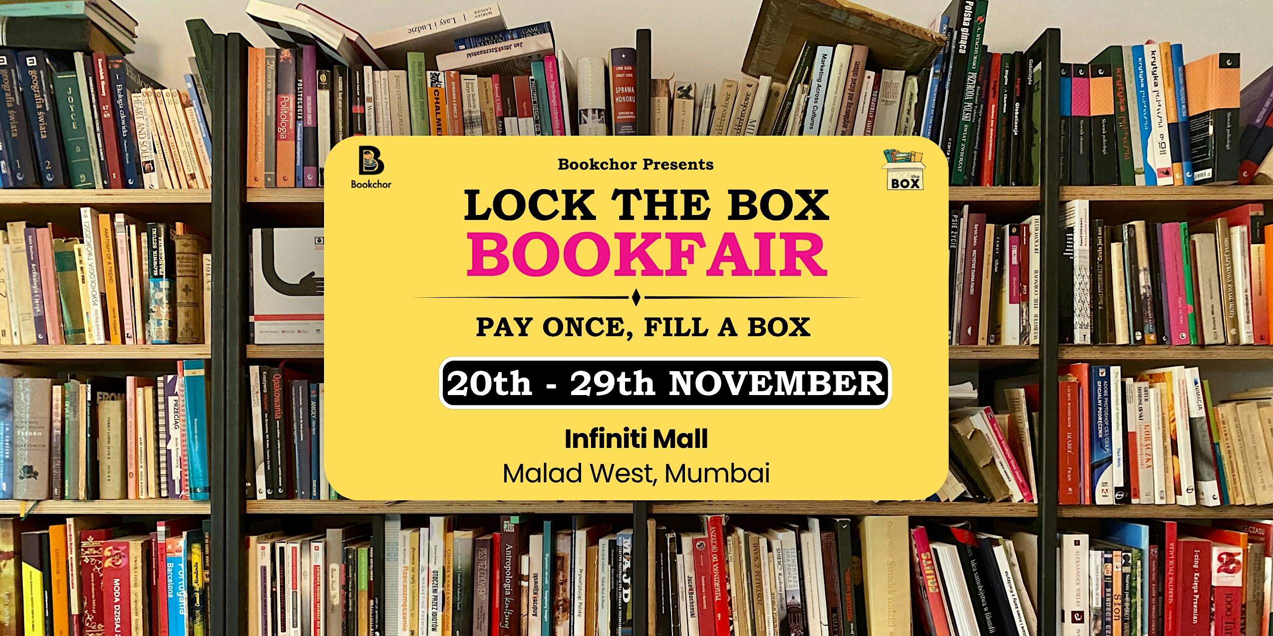 LockTheBox Book Fair Mumbai 2026 | Fill A Box With Books