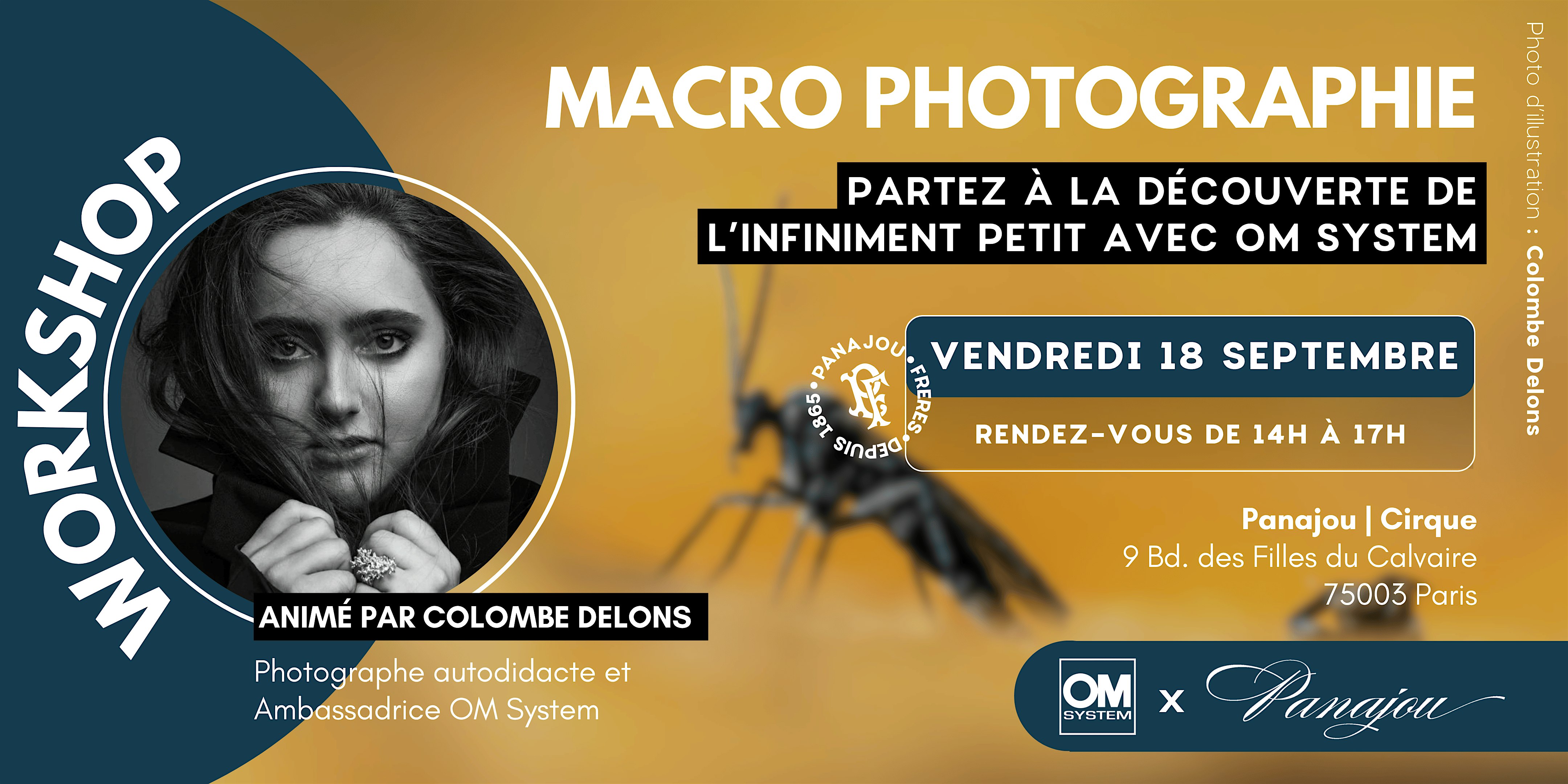 WORKSHOP MACRO //  OM SYSTEM X PANAJOU PARIS // VENDREDI 18 SEPTEMBRE