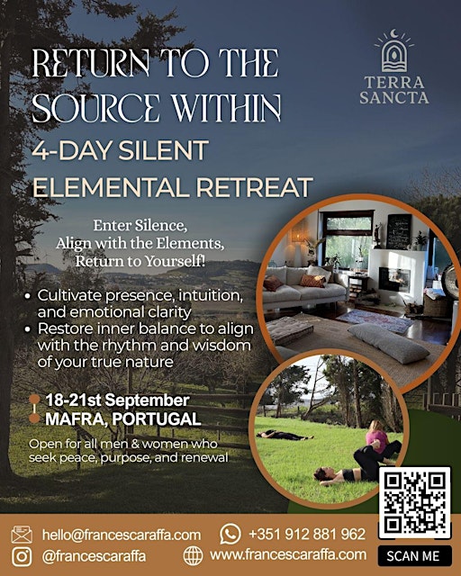 Return to the Source Within: 4-day Silent Elemental Retreat
