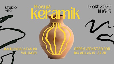 Öppen verkstad – Prova på keramik