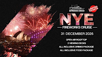 MV Sydney | NYE Fireworks Cruise | All Inclusive | Open Air Viewing Decks