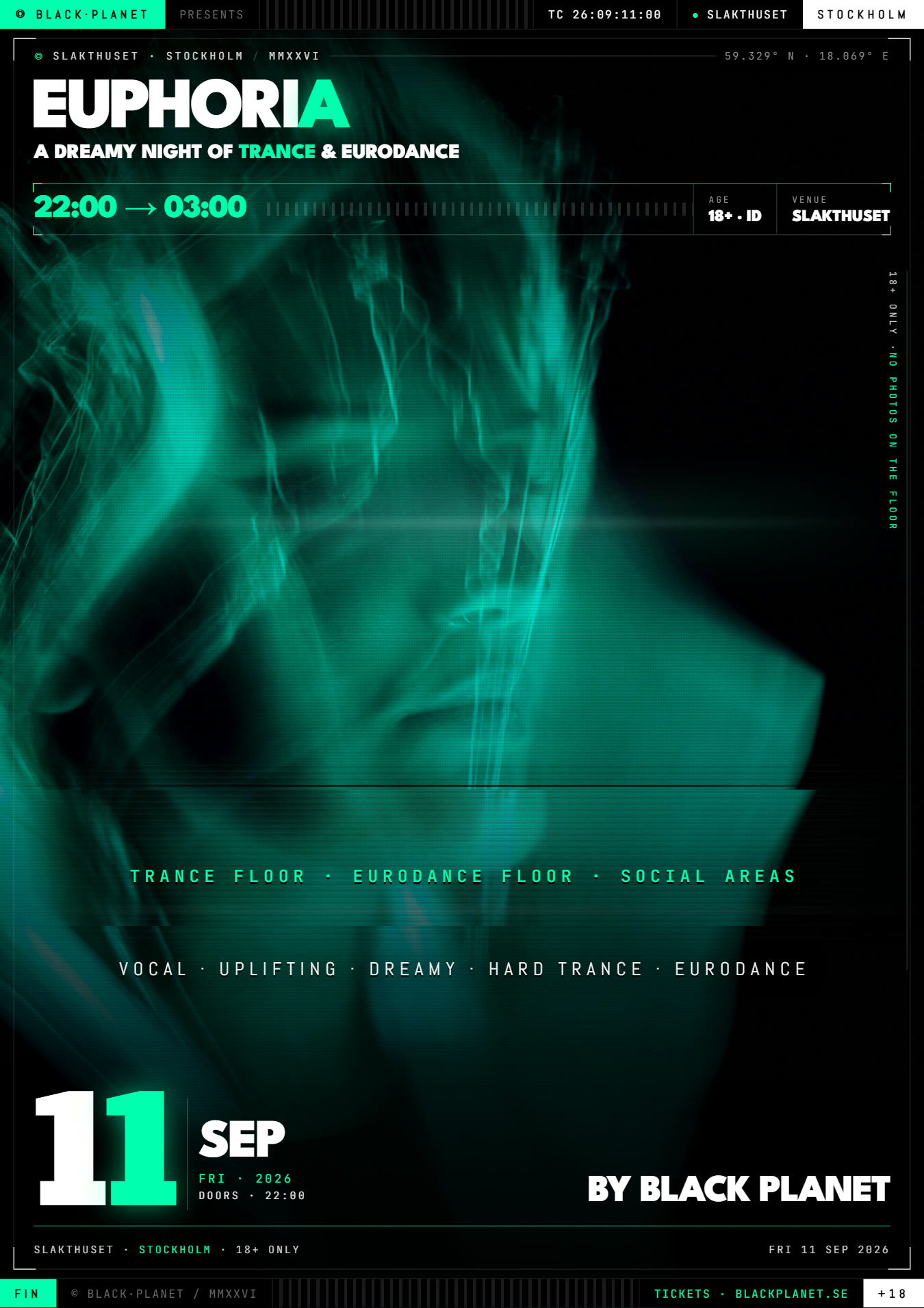 Klubb Euphoria - Floor 1: Trance / Floor 2: Eurodance