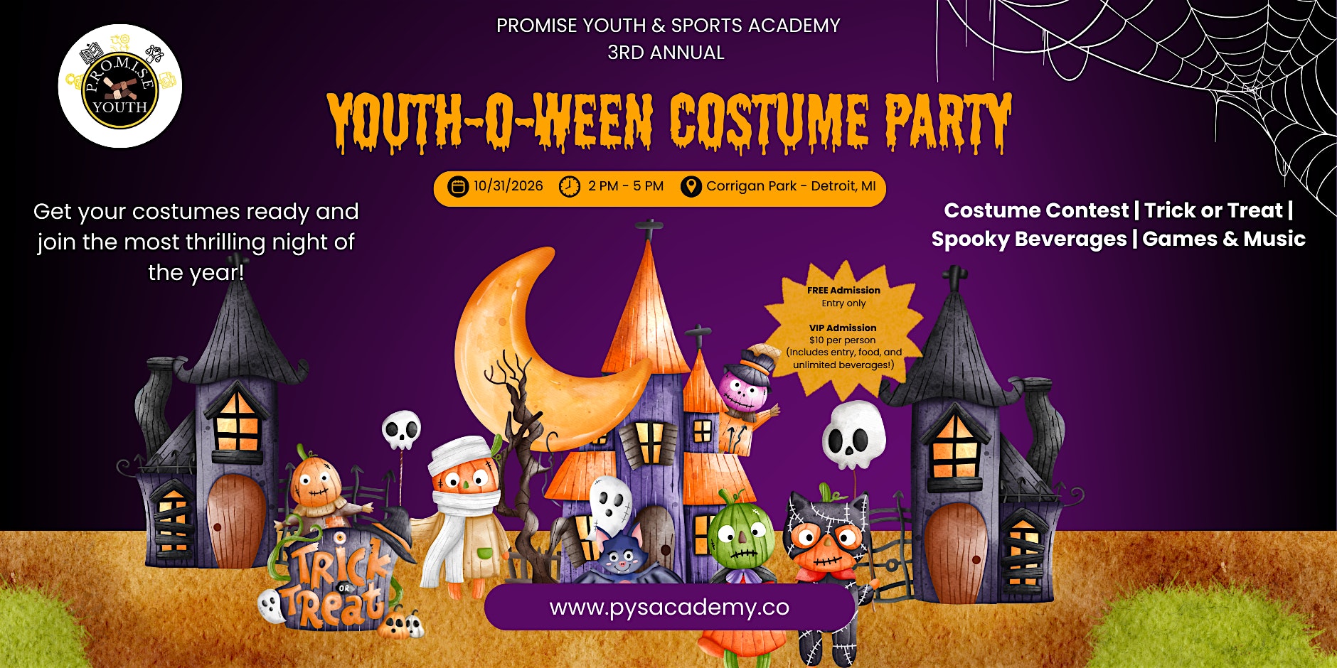 3rd Annual PYSA Annual Youth-o-ween Spooktacular Costume Party!