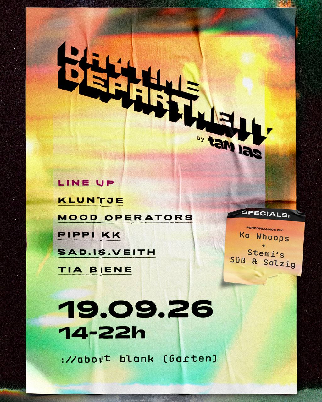 Daytime department by tam ias (14-22 Uhr)