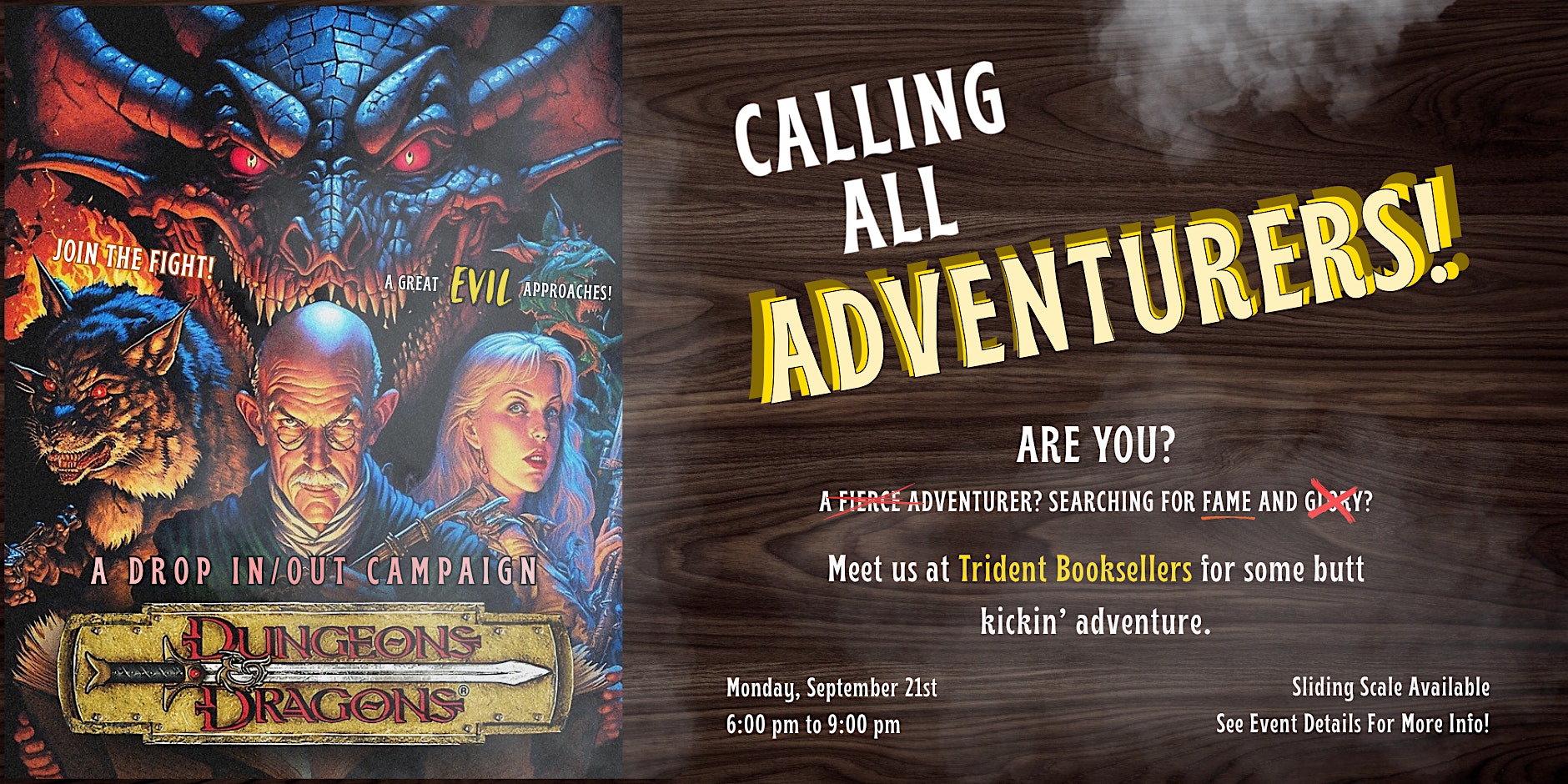 Calling All Adventurers! - a D&D Drop In/Out Campaign