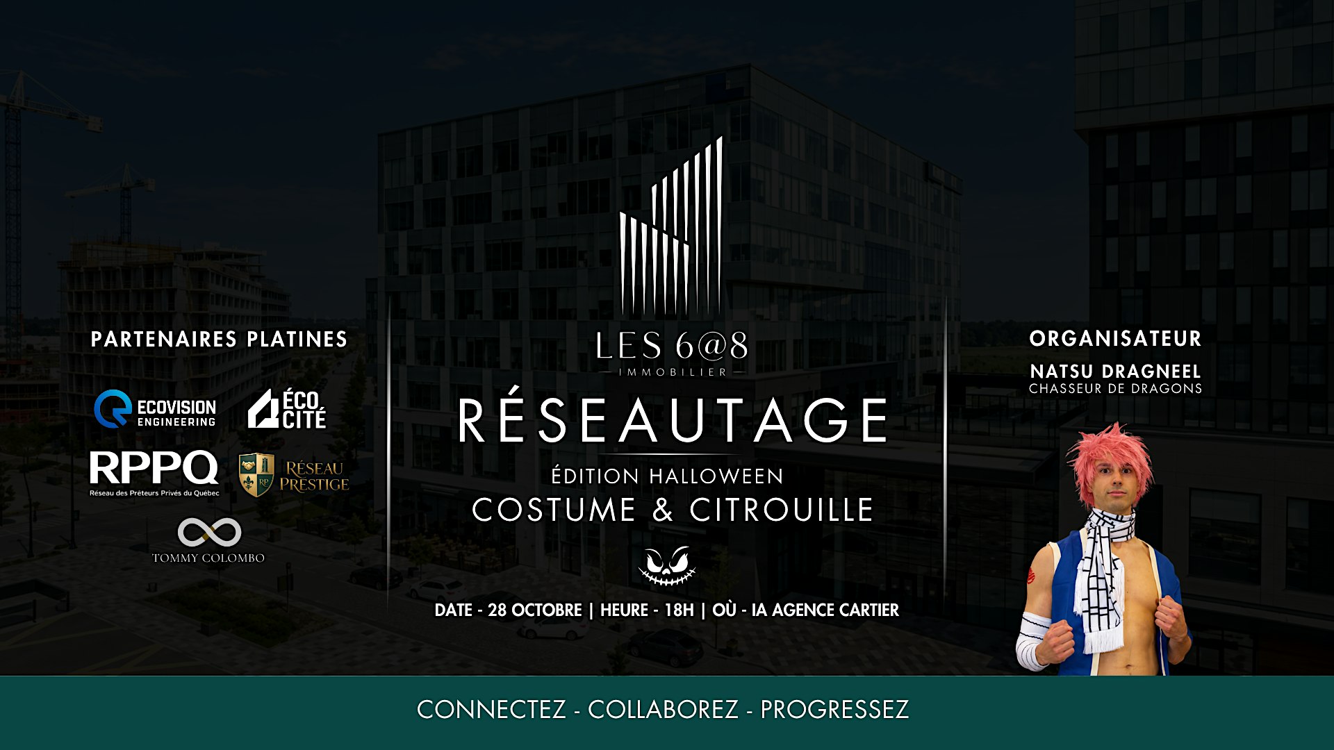 Réseautage | Costume et citrouille