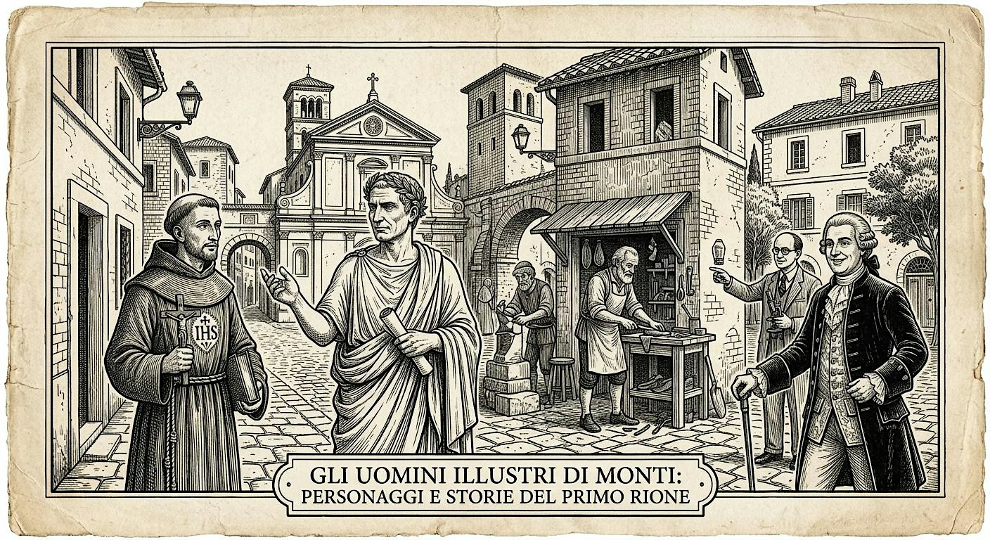 Gli Uomini Illustri di Monti: Personaggi e Storie del Primo Rione