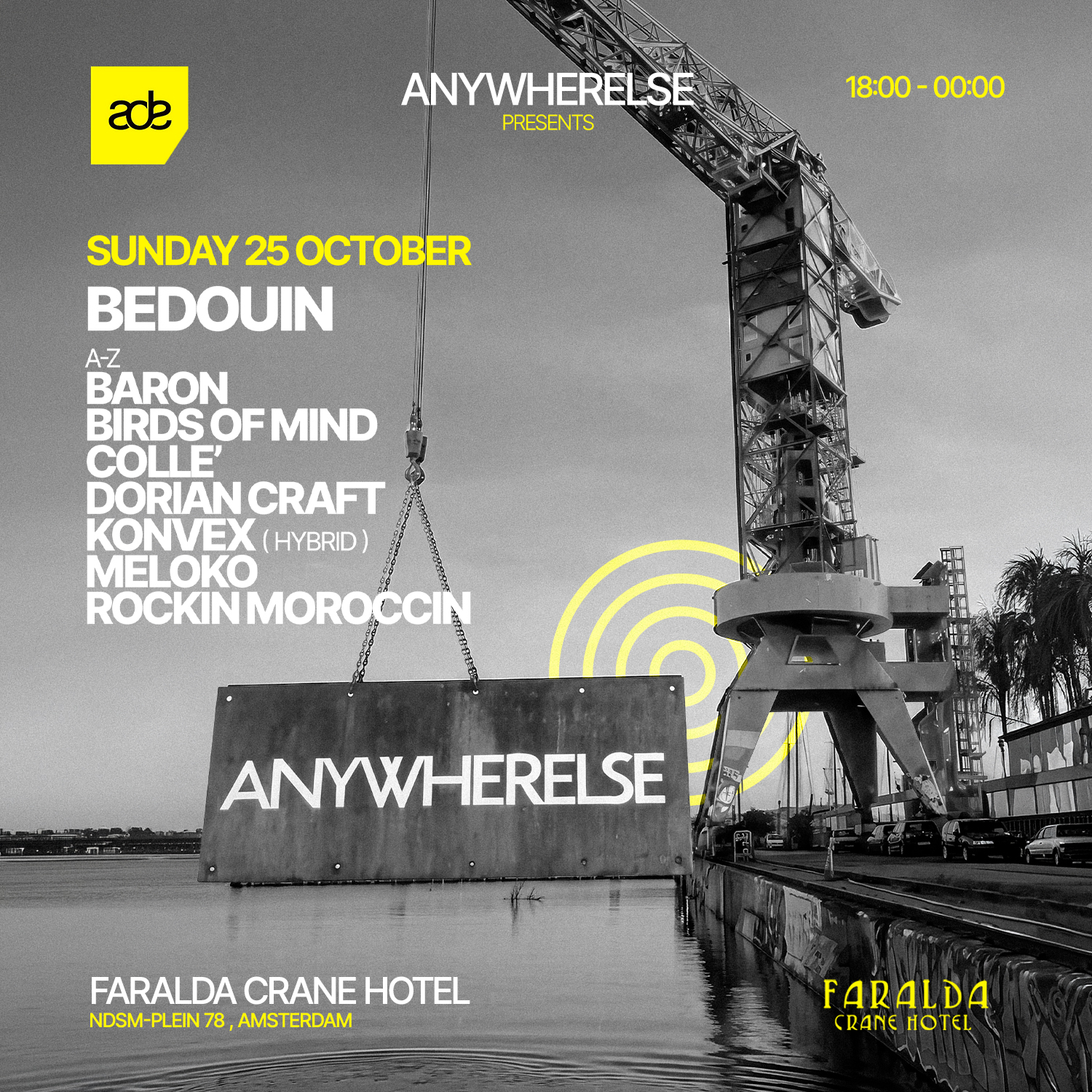 Anywherelse presents: Bedouin at Faralda Crane — ADE 2026
