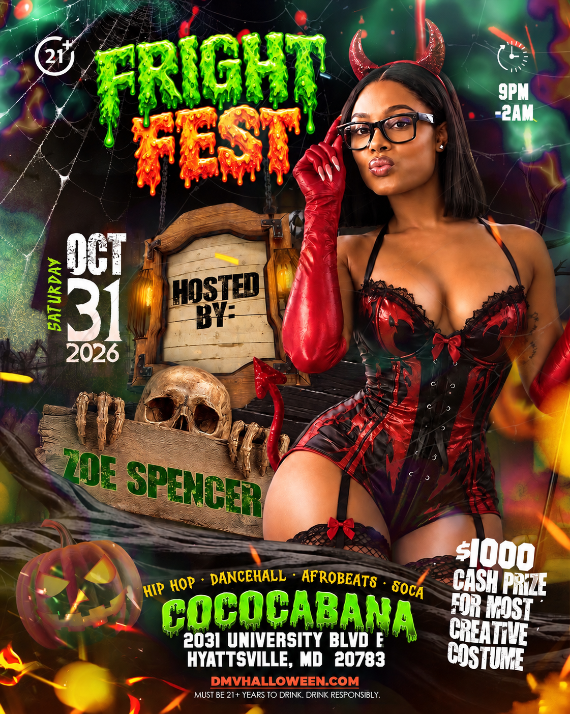 FRIGHT FEST 2026 (INTERNATIONAL HALLOWEEN BASHMENT/FETE) HOSTED BY ZOE SPENCER