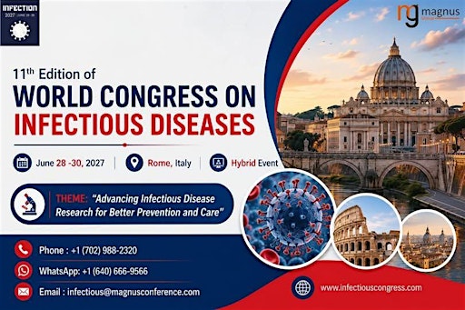11th Edition of World Congress on Infectious Diseases (Infection 2027)