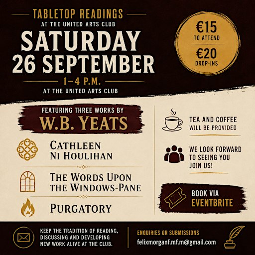 Tabletop Readings: W.B. Yeats